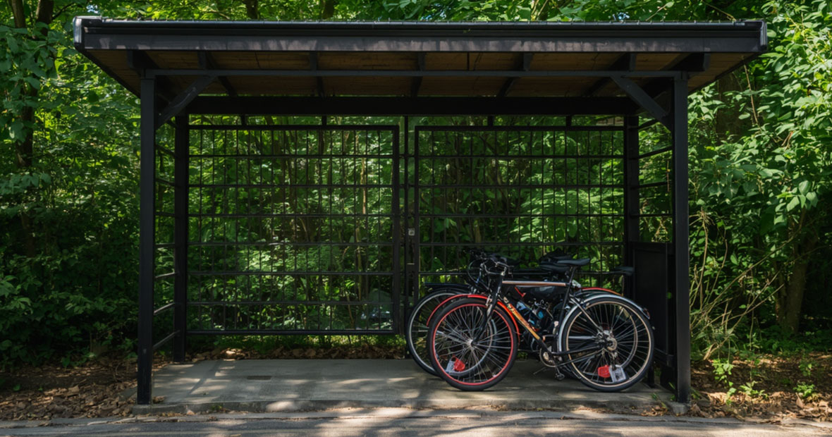 abri vélo fermé extérieur